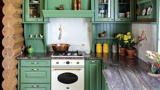 47 Gorgeous Green Kitchen | Interior Design Ideas #2