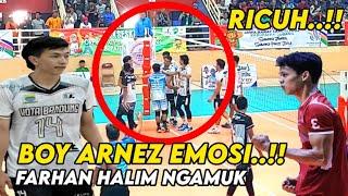 Full Emosi ! Boy Arnez dibalas spike Farhan halim semakin menggila set 4 Porda Kota Bandung, Bekasi