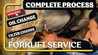 Complete Process of Forklift Service || Oil & Filter Change || @Forklifts_rental