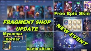 Free ရမဲ့ Epic Skin မြန်မာဘောင်အသစ် ကဒ်ကြီးသုံးပါးနဲ့ဝယ်လို့ရမဲ့ Skin များ Hero များ Updateအသစ်များ