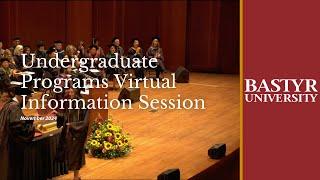 Undergraduate Programs Virtual Information Session