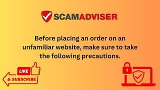 How to Check Trust Score any Website | Scam Adviser #scamadviserreports  #websites