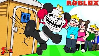 TROLLING in ROBLOX BATHROOM LINE SIMULATOR!!!