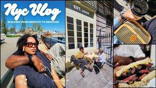 Life in NYC Vlog- Walking NYC Ep.1 Bedstuy to Red Hook (9-Miles)| Brooklyn Restaurants | Nyc vlogger
