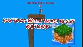 Water Bucket Trick In Multicraft ||MLG Multicraft || Multicraft Video|| Tech Gamer Hardik