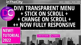 How to Create a Responsive Transparent Menu Header with Divi Builder - Step by Step Tutorial