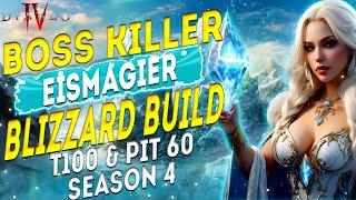 Dieser BOSS KILLER Eiszauberer Zerstört ALLES - Diablo 4 Season 4 Eismagier Blizzard Build