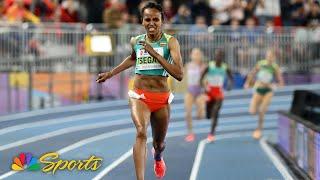 Gudaf Tsegay DOMINATES women’s 1500m for championship record at Indoor Worlds | NBC Sports