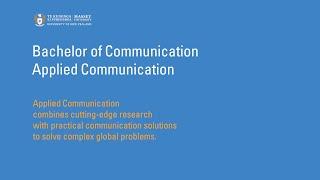 Bachelor of Communication - Applied Communication | Massey University