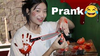 I Cut My Finger🩸(PRANK)With My Grandpa |