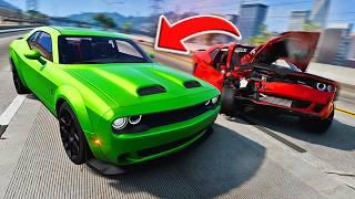 Rebuilding Hellcat Challenger in BeamNG Drive (Steering Wheel + Shifter)