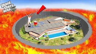 Franklin & Shinchan Save His House From Biggest Lava Tsunami Ever In GTA 5 || Gta 5 Tamil