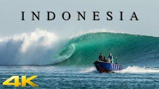 4k (ASMR) Waves of the World/Surfing - Indonesia - RELAXING MUSIC