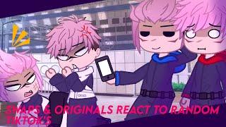 swaps & originals react to random tiktok's - jujutsu kaisen   [gacha reaction]  part 1