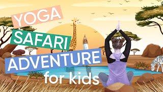 5 Minute Yoga Routine for Kids - Safari Adventure! | Channel Mum