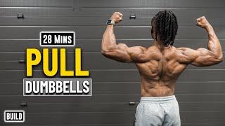 27 Mins Dumbbell Back & Biceps Workout | Build Muscle 21