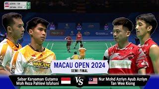 Sabar Karyaman Gutama/Moh Reza Pahlevi Isfahani vs Azriyn/Tan - Macau Open 2024 Badminton - SF