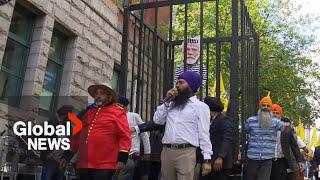 Hardeep Singh Nijjar: Activists mark 1-year anniversary of Sikh leader's death