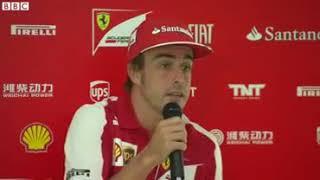 Fernando Alonso talks about double standards in F1 (mentions Kimi Raikkonen) - 2013 Belgian GP