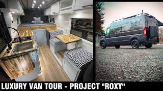 VAN TOUR with KING BED - LUXURY CAMPER #vanlife #aluminess