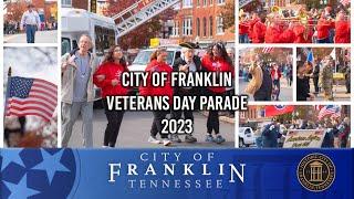 City of Franklin Veterans Day Parade 2023