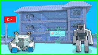 WE MADE ICE SCHOOL, SNOW MONSTER STARTS SCHOOL! ️ - Minecraft