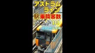 ＜J12＞乗降客数ランキング【アストラムライン】2019 #shorts #アストラムライン #広島高速交通 #乗降客数ランキング #広島電鉄 #広電 #札仙広福