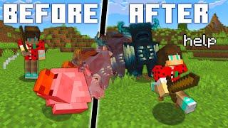 Minecraft But Mobs Get Stronger When They Die