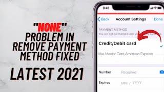 Apple Id Not Showing None Option In Payment Method Fixed ! Latest Method 2021