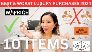 BEST AND WORST LUXURY PURCHASES 2024 | best fine jewelry purchases, ready to wear, boots, makeup etc