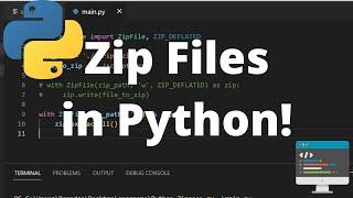 How to Zip a File and Extract from a Zip File in Python - Python ZipFile Module