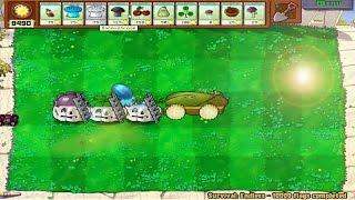 1 Cob Cannon Setup (with CHEATS) | Plants vs Zombies Survival Day Endless 1 Row | Flag 10000