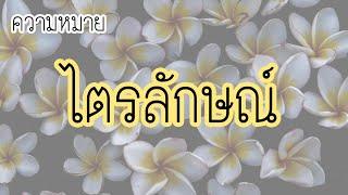 ไตรลักษณ์ ความหมายสรุปย่อ เข้าใจง่าย ไม่เกิน 2 นาที