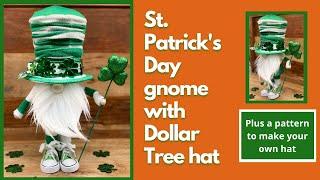 Dollar Tree St. Patrick's Day Gnome with hat pattern