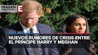 Meghan y el príncipe Harry; con problemas en su matrimonio