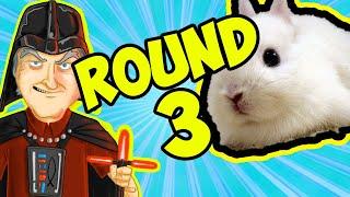 Tom Rabbittt vs Darth Dawkins Round 3. Darth can't answer questions again.