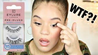 EYLURE PRE GLUED FALSE LASHES ?! | Wear Test + Pick or Pass?