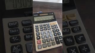 calculation of present value factor on CASIO DJ 220D plus 12 digits