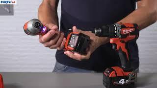 Milwaukee RedLithium Brushless Cordless Combi Drill & Impact Driver Twin Pack | Screwfix