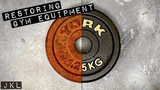 Restoring Rusty Old Gym Equipment | Weight Plates & Barbells