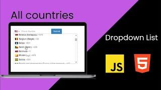 Create Phone Number Text Field With Country Codes and Flags using HTML and JavaScript