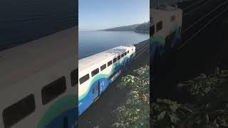 Seattle commuter train at Carkeek Park