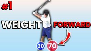 Keep Your WEIGHT FORWARD in the Golf Swing - The #1 Key to Playing Great Golf