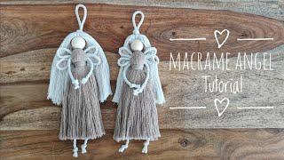 Macrame Angel Tutorial, Makramee Engel Anleitung