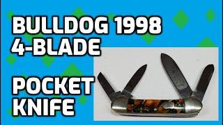 Bulldog 1998 4-Blade Pocket Knife Unboxing and Review
