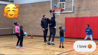 Izaiah’s basketball practice!