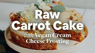 Raw Carrot Cake with Vegan Cream Cheese Frosting | Minimalist Baker Recipes