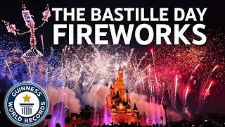 [4K] The Bastille Day Fireworks 2024 - Guinness World Records Drones Show - Disneyland Paris