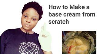 How To Make A Base Cream From Scratch / making an organic base cream