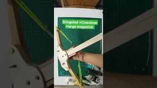 Slingshot Crossbow with Large Magazine Capacity #Shorts